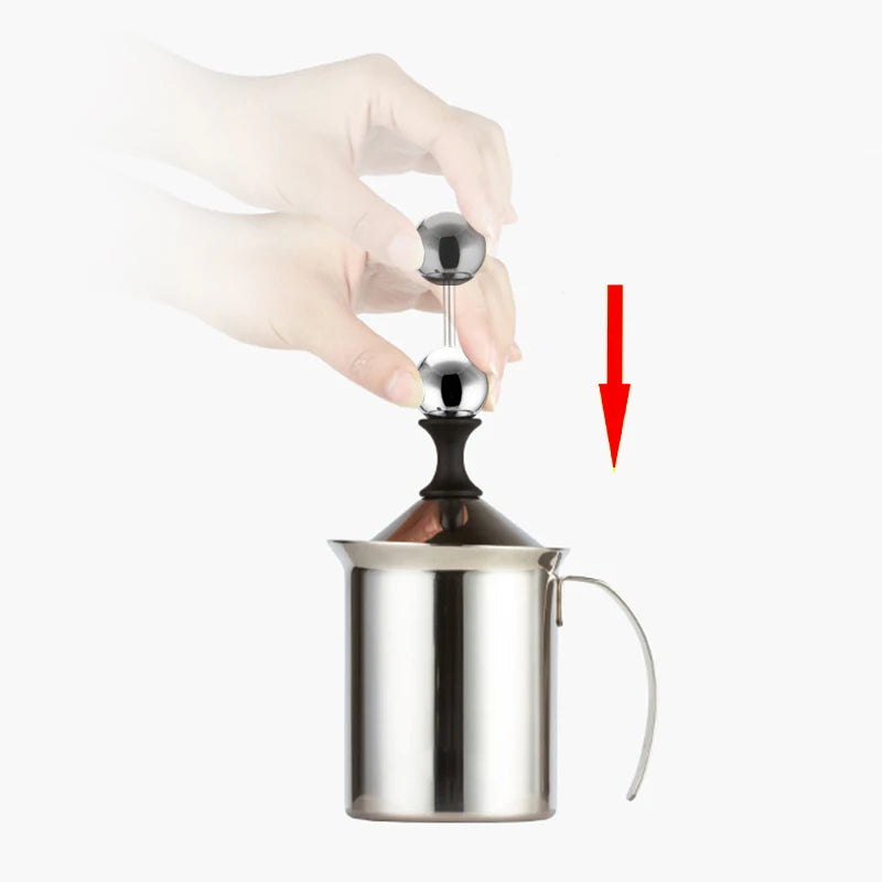 Balashov Stainless Steel Electric Milk Frother Coffee Cappuccino Drink Mixer