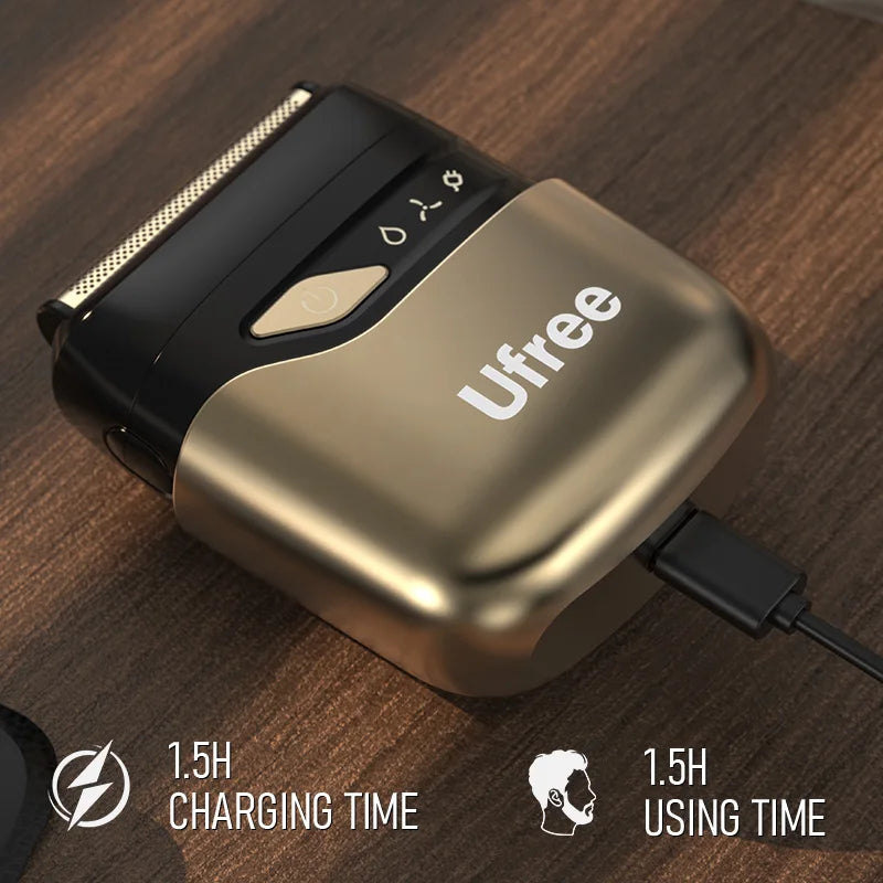 Ufree Electric Razor Men Wet Dry Cordless Rechargeable Foil Shaver