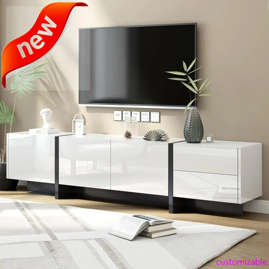 XMSJ Contemporary TV Stand with Modern Storage Cabinet
