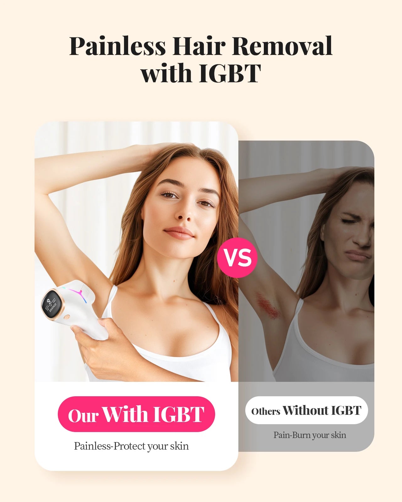 Totmizby IPL Painless Permanent Hair Removal System Body And Face