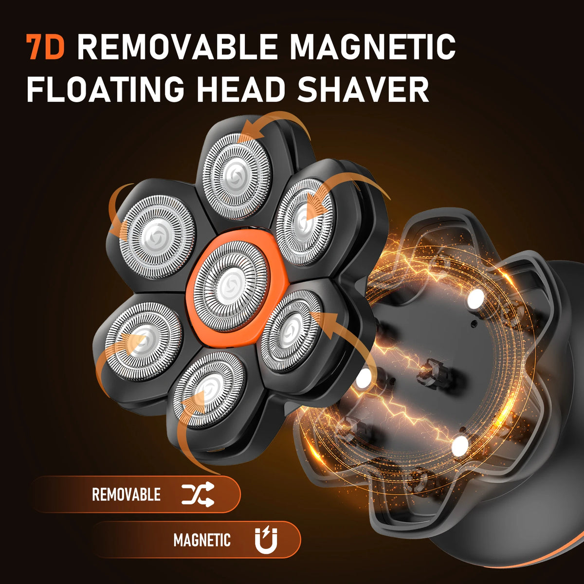 MAXGROOM Electric Shaver For Men Waterproof USB Rechargeable Beard Trimmer