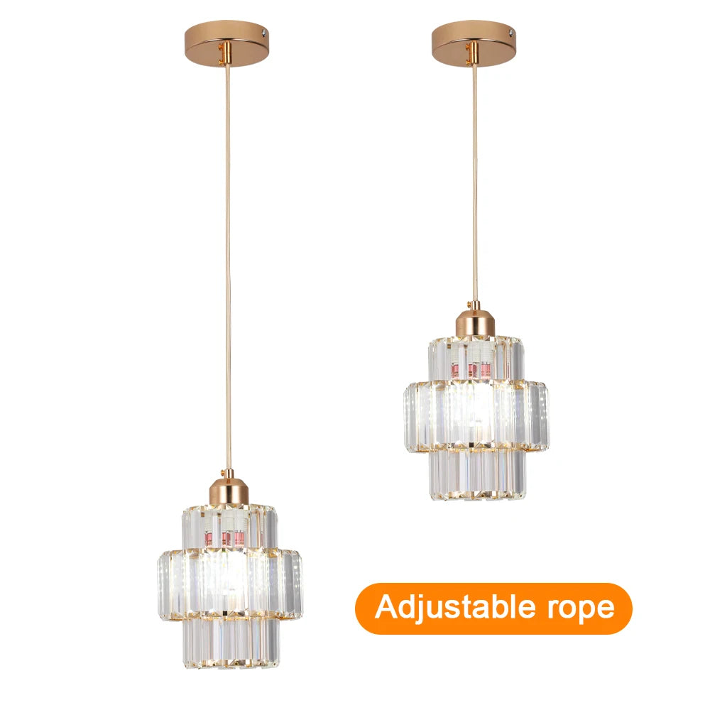 GreeLustr LED Modern K9 Crystal Chandelier Lighting Fixture For Bedroom