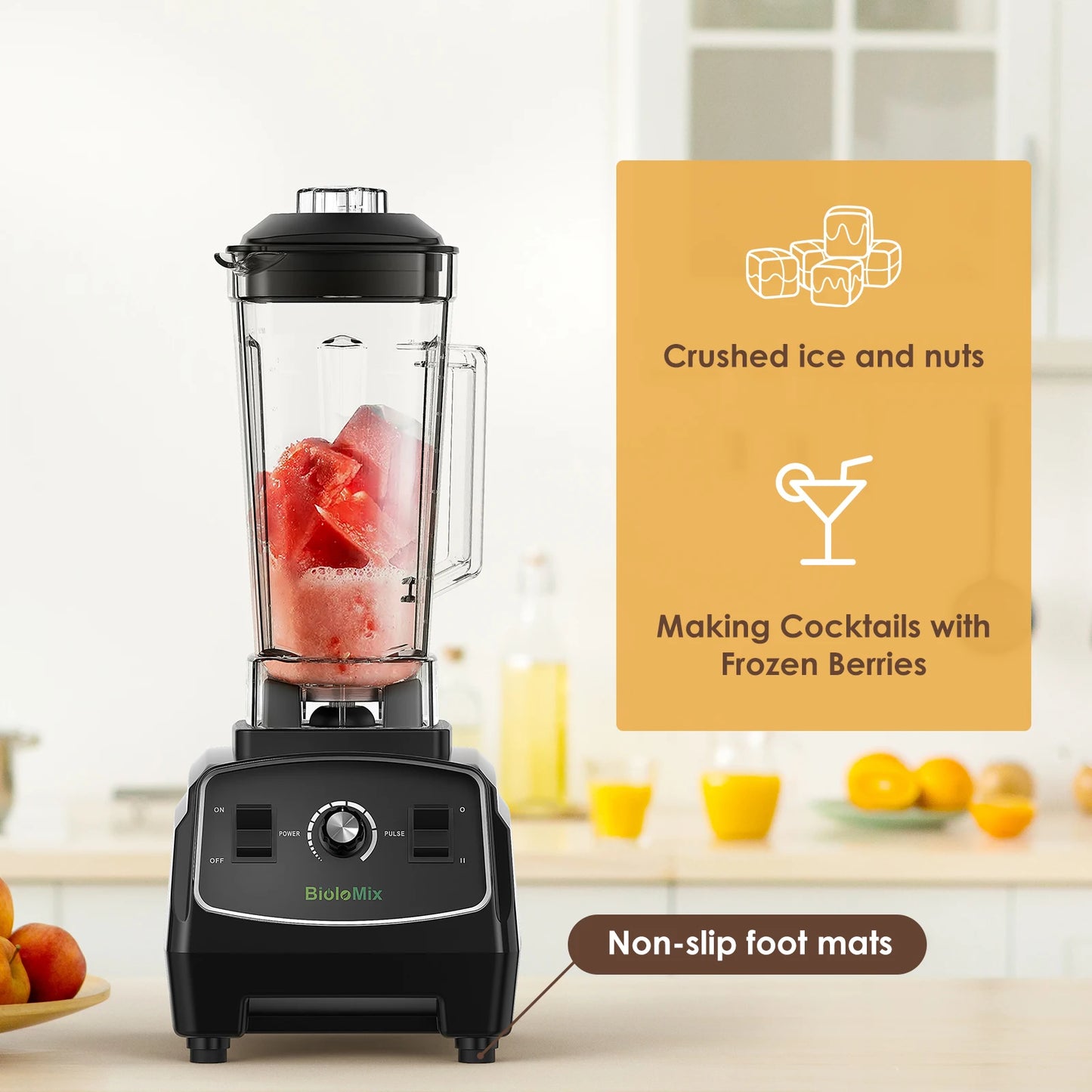 Biolomix Heavy Duty Commercial Blender Mixer Juicer