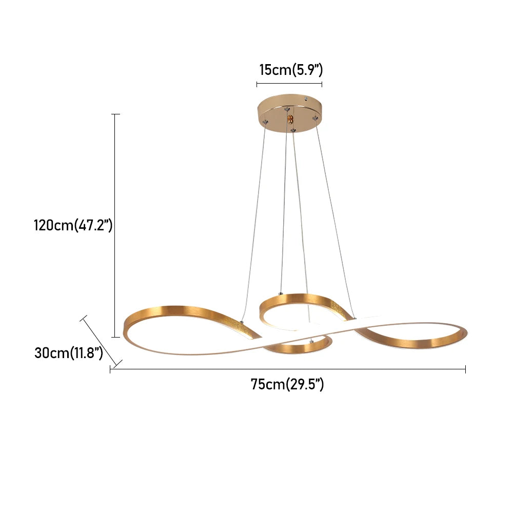 Vetrulus Modern Acrylic Led Pendant Chandelier Light For Living Room