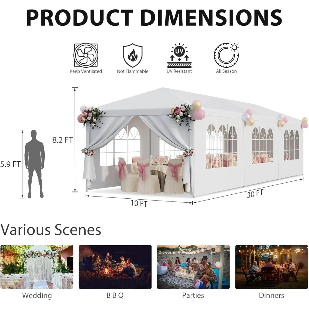 Heavy Duty Outdoor Party Tent Gazebo Waterproof For Wedding Events
