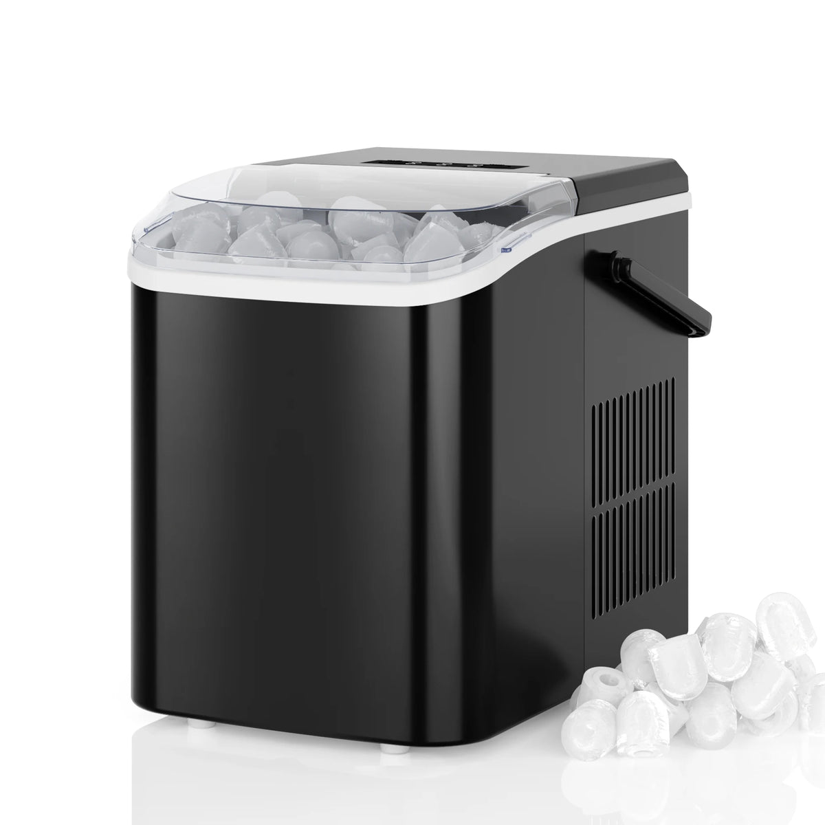 Compact Countertop Ice Maker Self Cleaning Quiet 9 Bullet Cubes