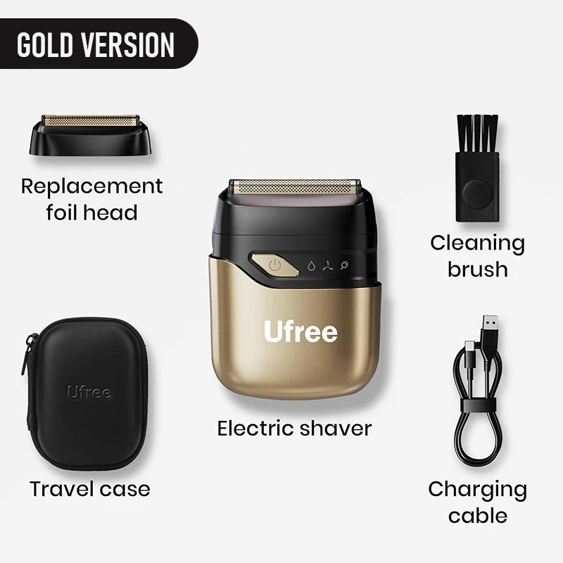 Ufree Electric Razor Men Wet Dry Cordless Rechargeable Foil Shaver