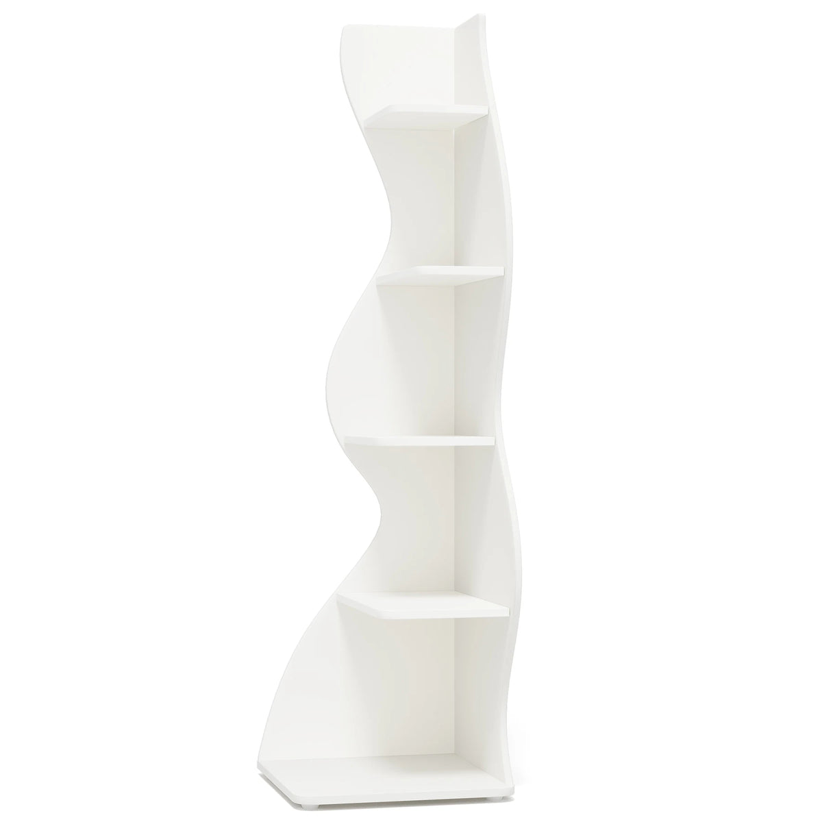 Tribesigns Modern 5 Tier Corner Shelf Bookcase Storage Rack Home