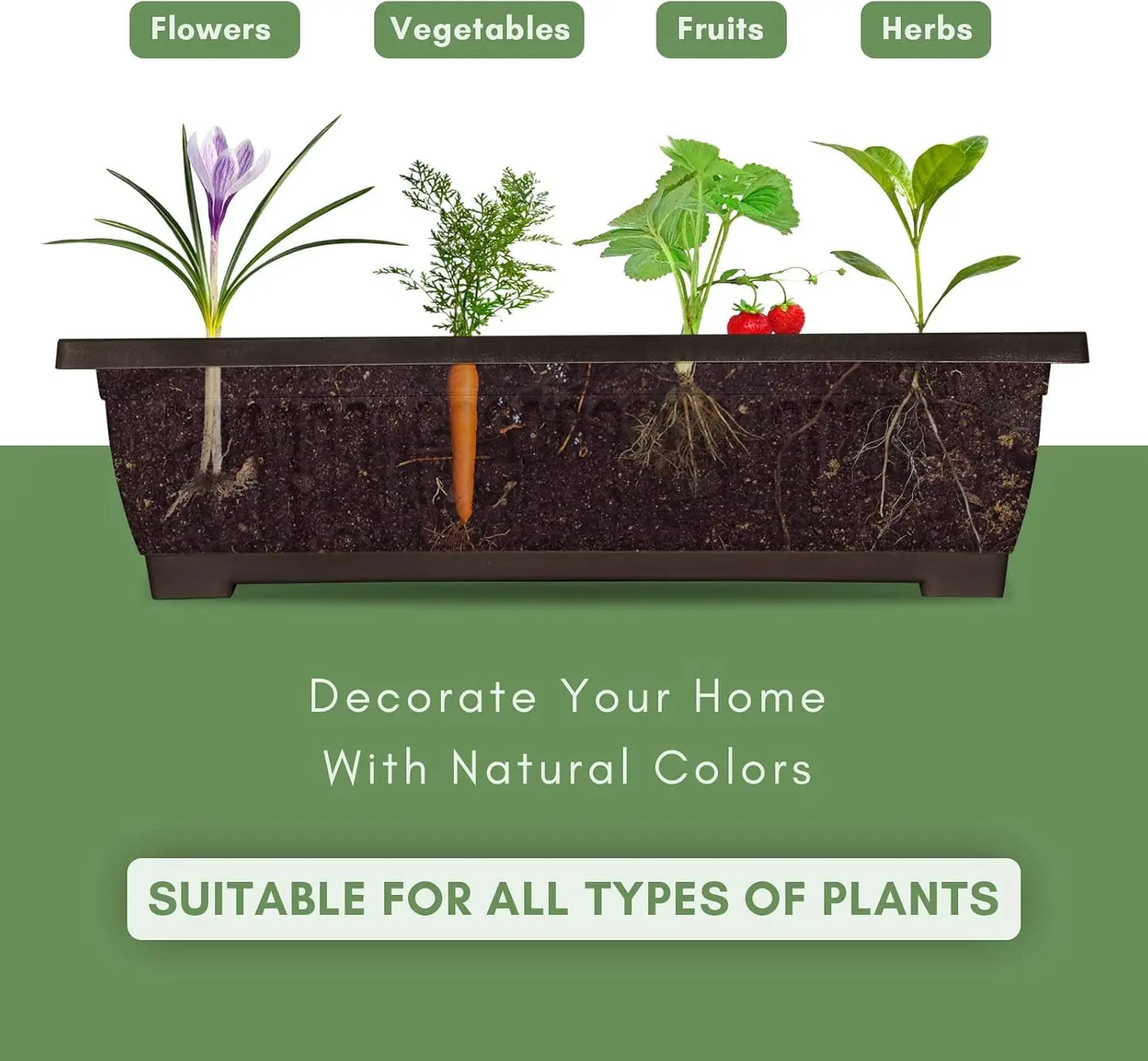 5 Tier Vertical Raised Garden Bed With Drainage For Vegetables Herbs