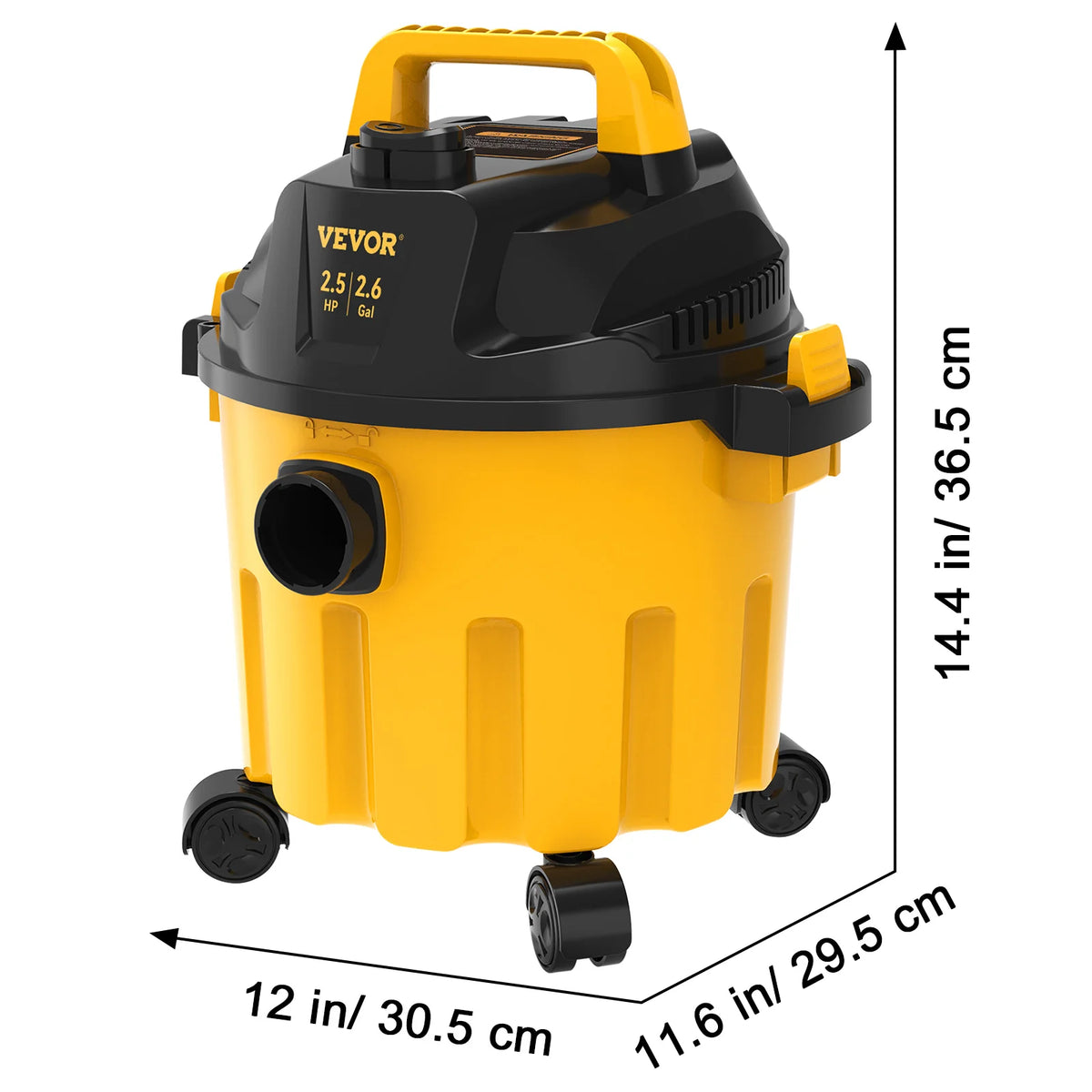 SucceBuy Wet Dry Vacuum 2.6 Gallon 2.5 HP Portable Blower
