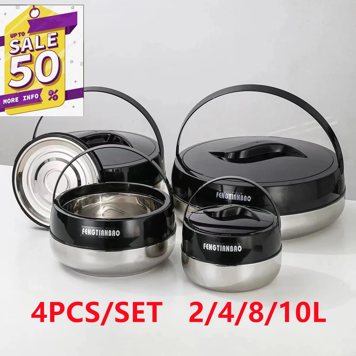 Plastic Lunchboxes 3 Pcs Set Durable Food Warmer Fresh Preservation