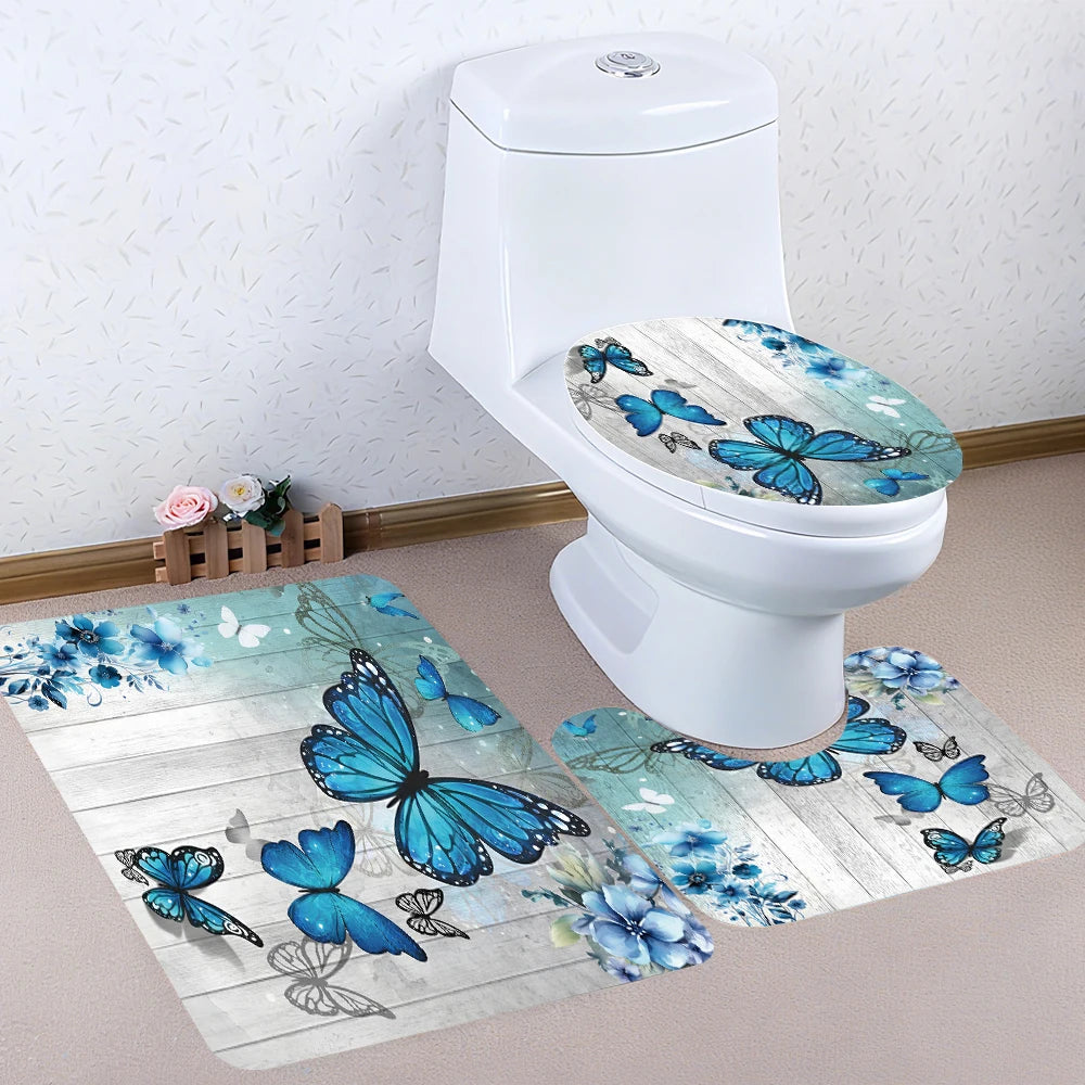 Butterfly Bathroom Four-Piece Set