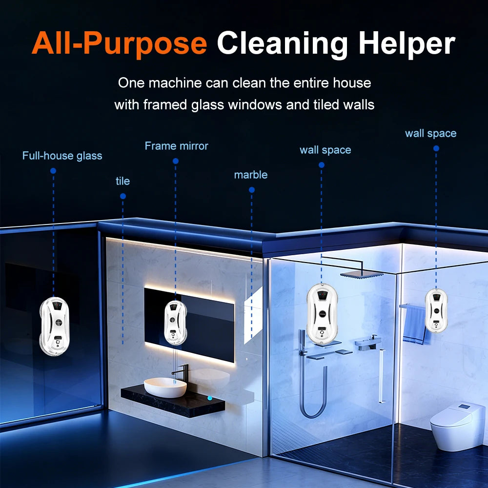 PuRuikai Ultra Thin Electric Window Cleaning Robot With Remote Control