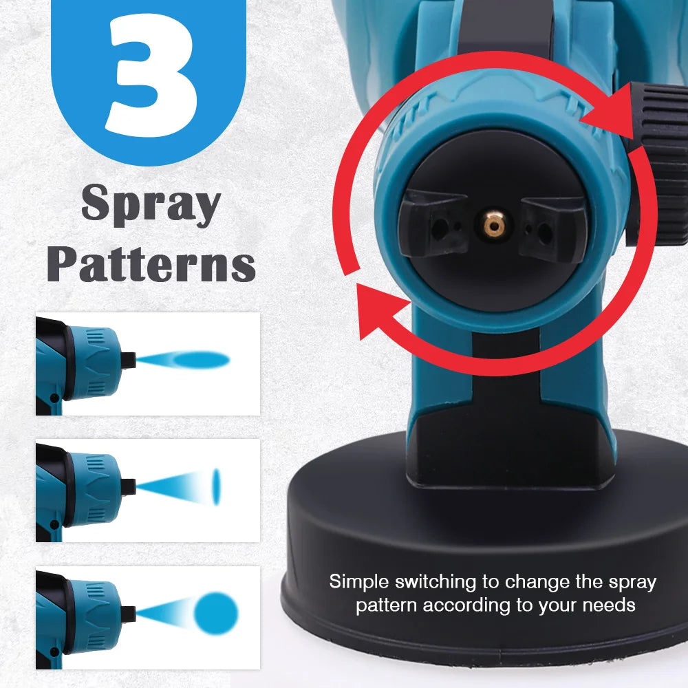 21V Cordless Electric HVLP Paint Sprayer With Rechargeable Batteries