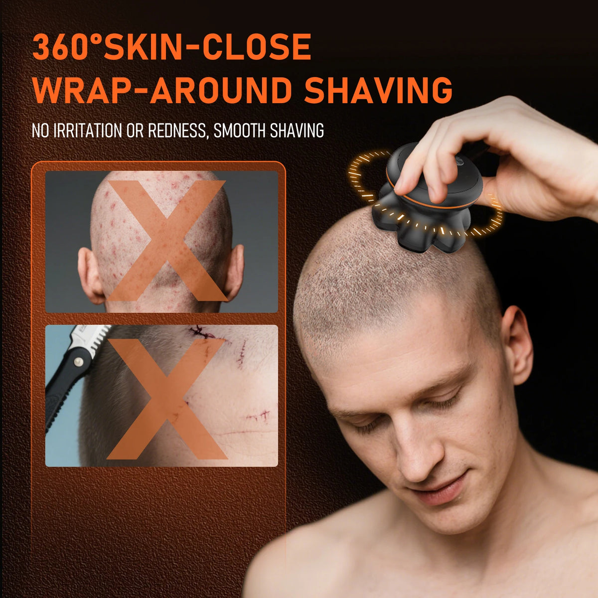 MAXGROOM Electric Shaver For Men Waterproof USB Rechargeable Beard Trimmer