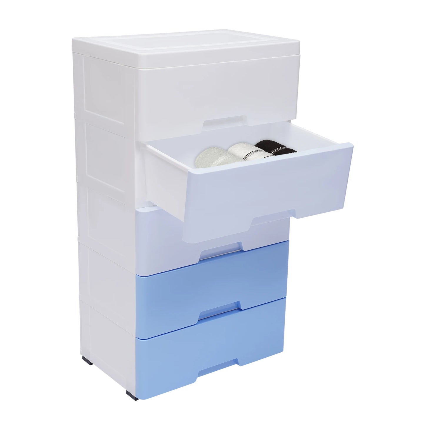 Five-Drawer Storage Cabinet for Bedroom Organization