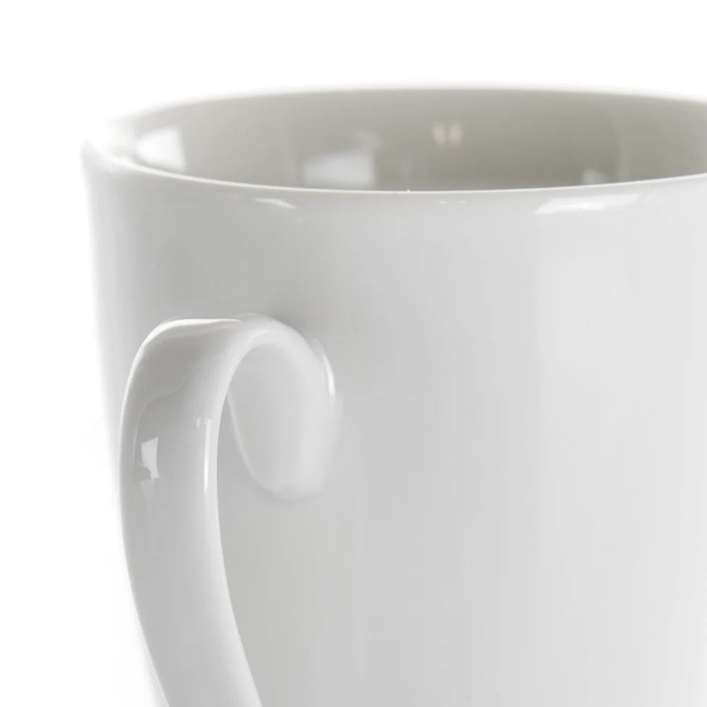NONEDrinkware Porcelain Mug Set, Durable Microwave Safe Coffee Tea