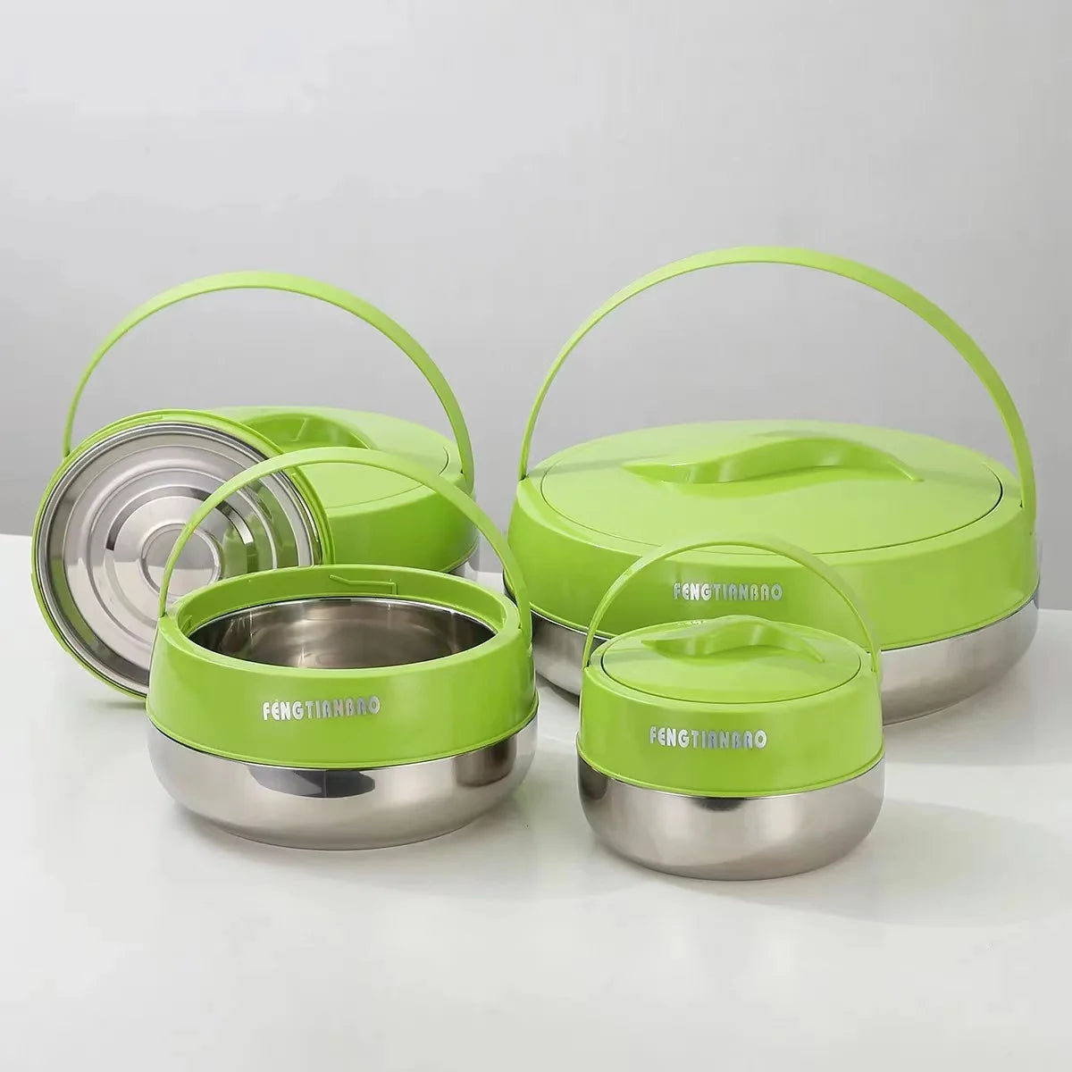 Plastic Lunchboxes 3 Pcs Set Durable Food Warmer Fresh Preservation